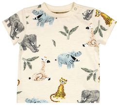 t-shirt bébé safari blanc cassé blanc cassé - 1000027360 - HEMA