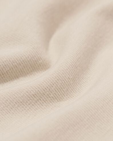 dames T-shirt slim fit v-hals zand zand - 36310980SAND - HEMA