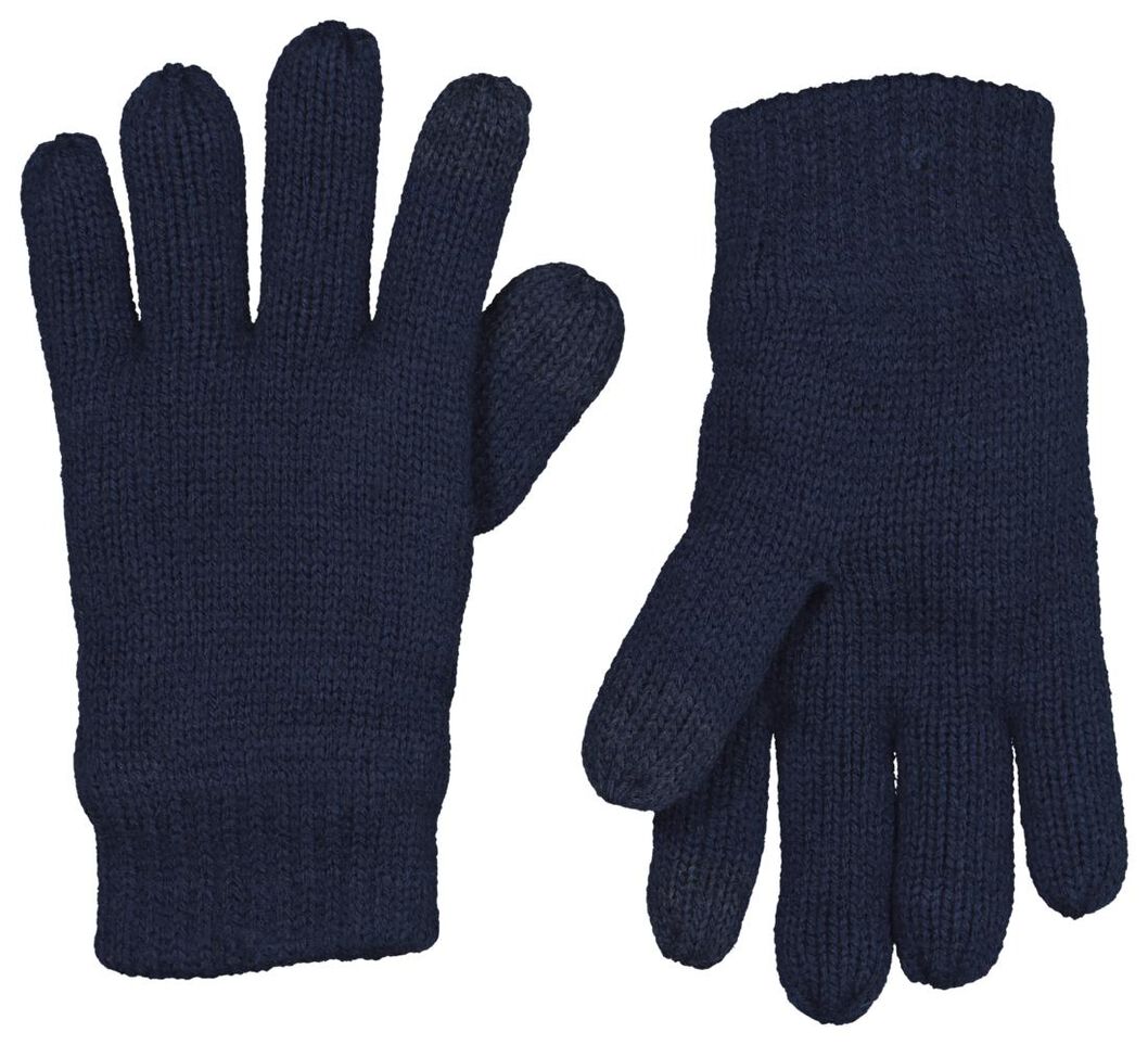 gants enfant bleu foncé - 1000020792 - HEMA