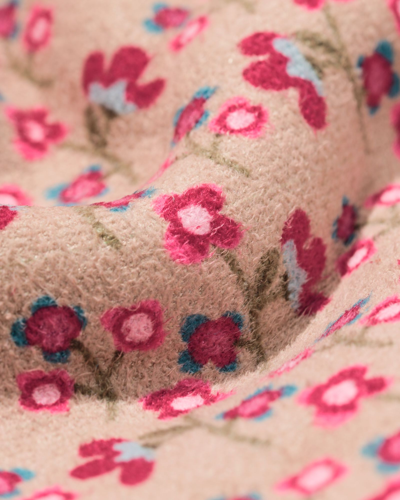 Kinderweste aus Teddystoff mit Blumenmuster ecru ecru - 30840270ECRU - HEMA