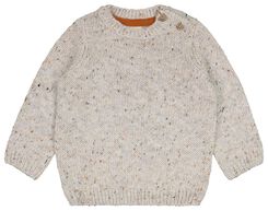 pull bébé tricoté en laine sable sable - 1000025695 - HEMA