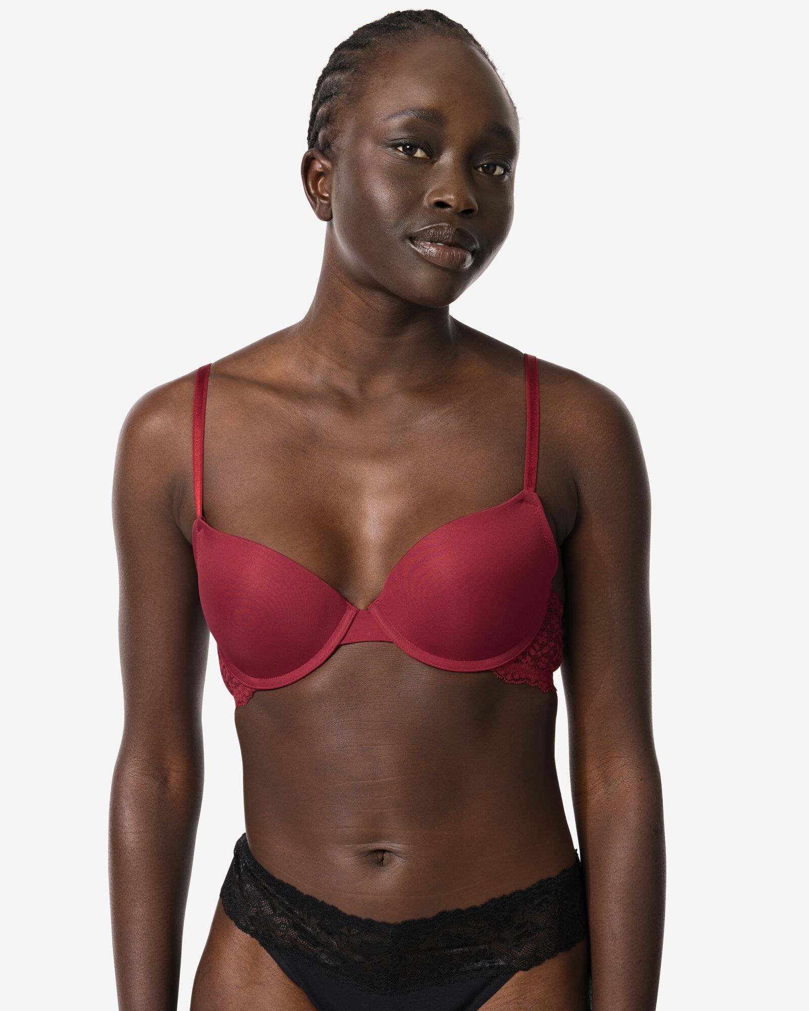 Push-up-B&uuml;gel-BH, vorgeformt dunkelrot - 21810160DARKRED - HEMA