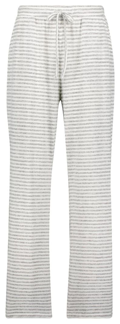 pantalon de pyjama femme viscose rayure gris chiné - 1000025114 - HEMA