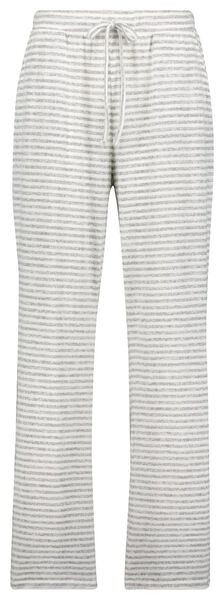 pantalon de pyjama femme viscose rayure gris chiné S - 23421901 - HEMA