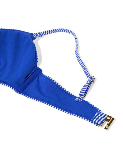 Damen-Bikinioberteil, Seersucker blau - 22352090BLUE - HEMA