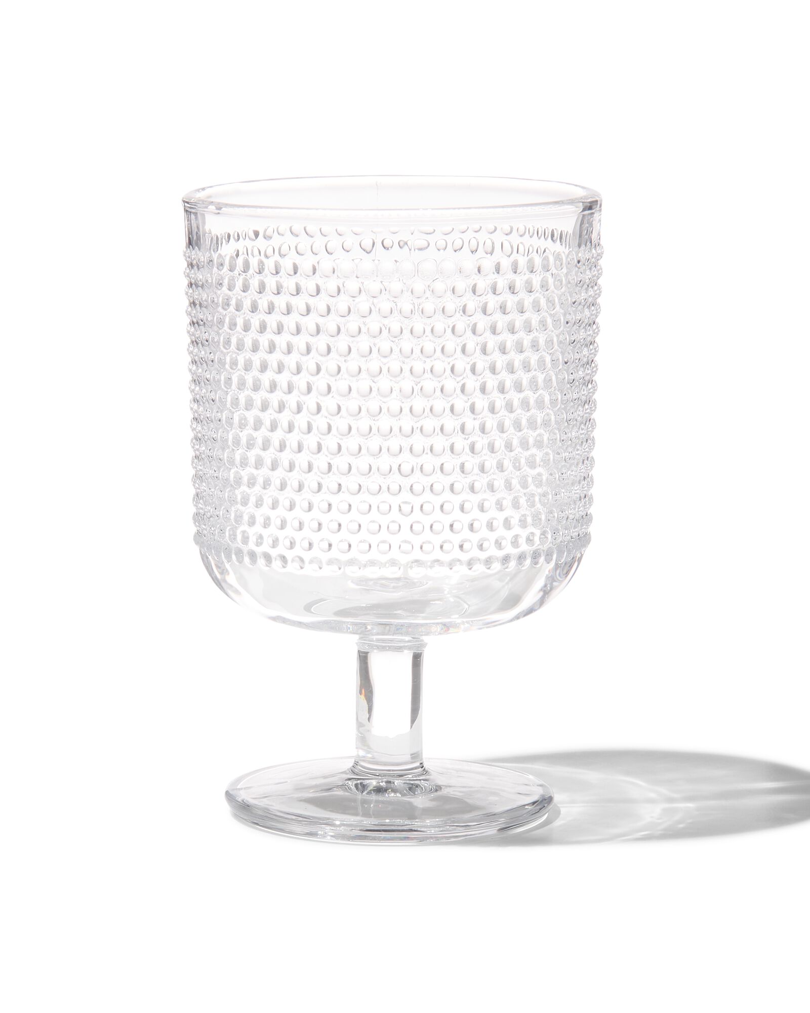 verre &agrave; vin Bergen petites boules relief 250ml - 9402011 - HEMA