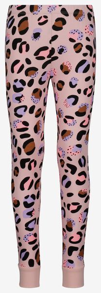 pyjama enfant coton/stretch léopard rose pâle 122/128 - 23094224 - HEMA