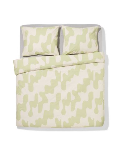 housse de couette 200x200/220 cm coton doux lignes - 5700247 - HEMA