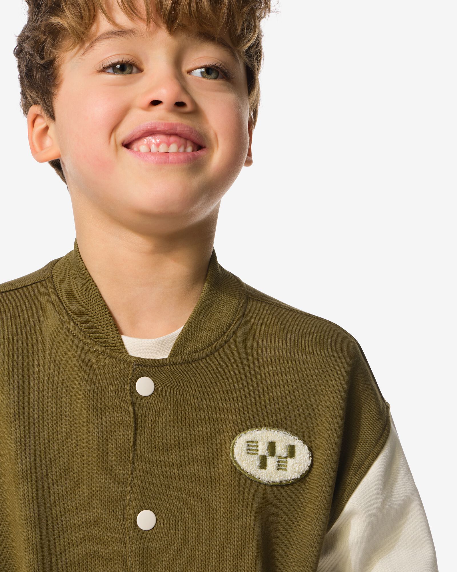 kindervest baseball groen groen - 30710807GREEN - HEMA