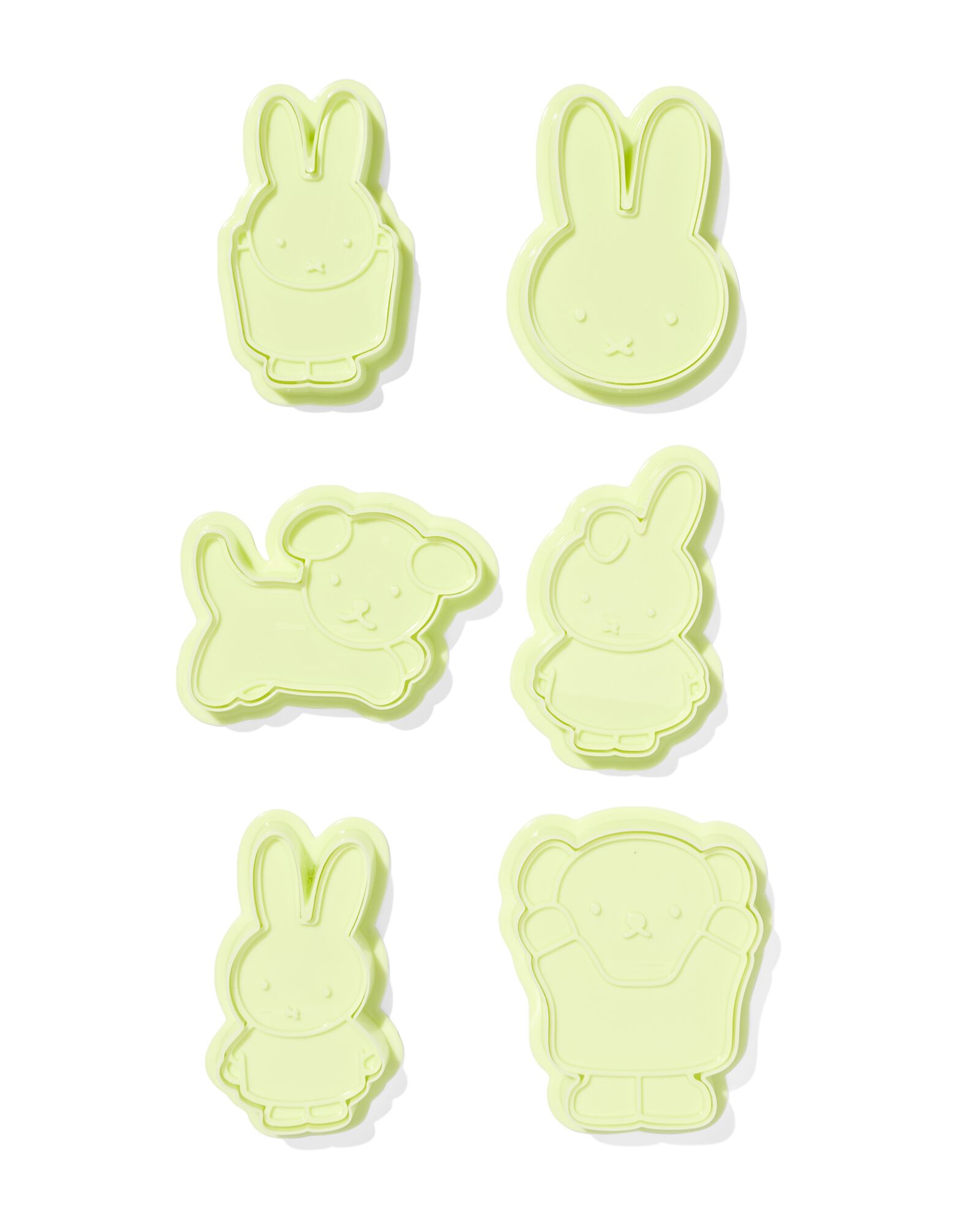 6er-Pack Miffy-Ausstechformen, mit Stempel - 60410081 - HEMA