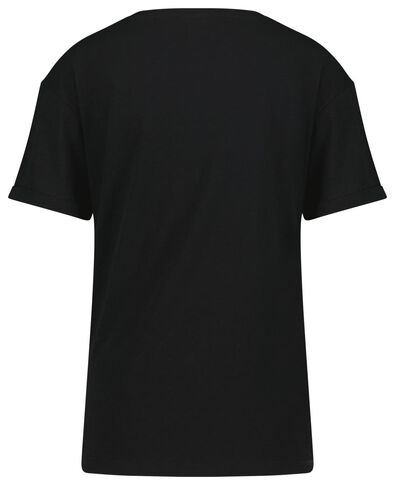 dames t-shirt stippen zwart - 1000023916 - HEMA