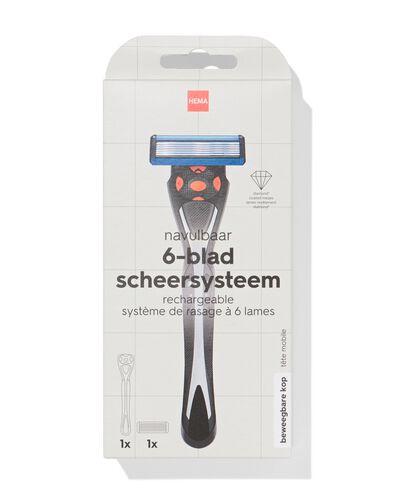 scheersysteem met 6 mesjes en trimmer - 11937000 - HEMA