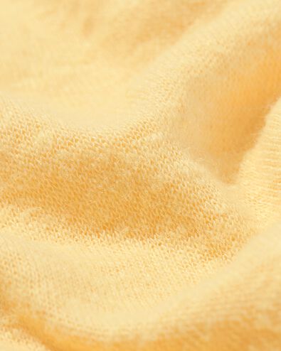 dames t-shirt Evie met linnen geel M - 36258052 - HEMA