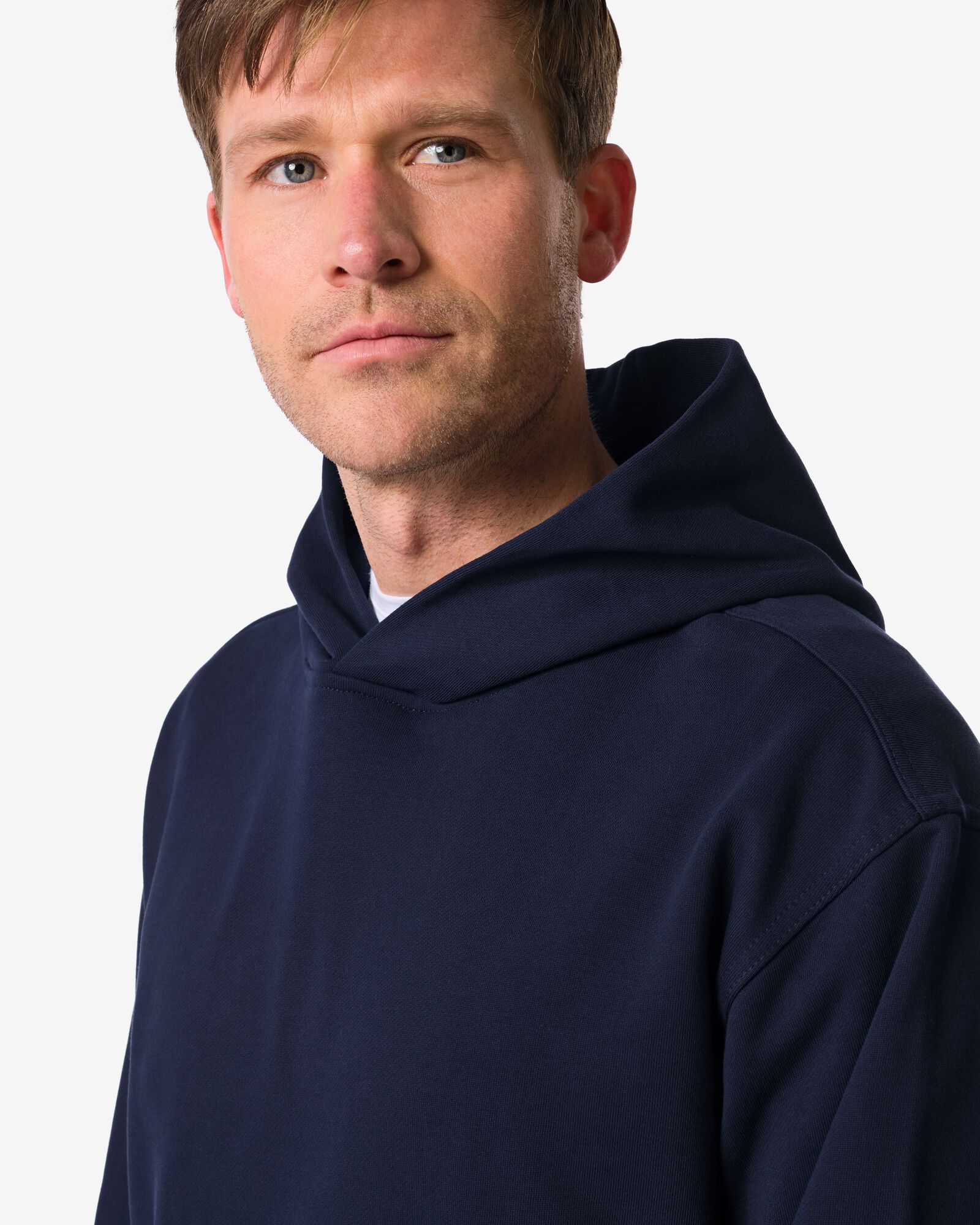 herenhoodie Maarten donkerblauw donkerblauw - 2101560DARKBLUE - HEMA