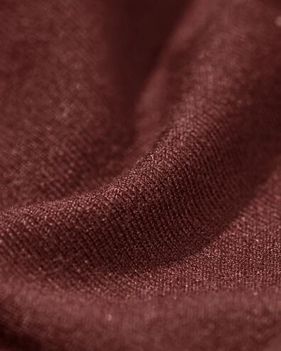 damesstring second skin micro donkerbruin - 19601334DARKBROWN - HEMA