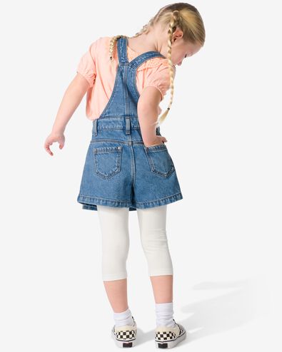 kurze Kinder-Latzhose, mit Wickelrock jeansfarben 146/152 - 30836545 - HEMA