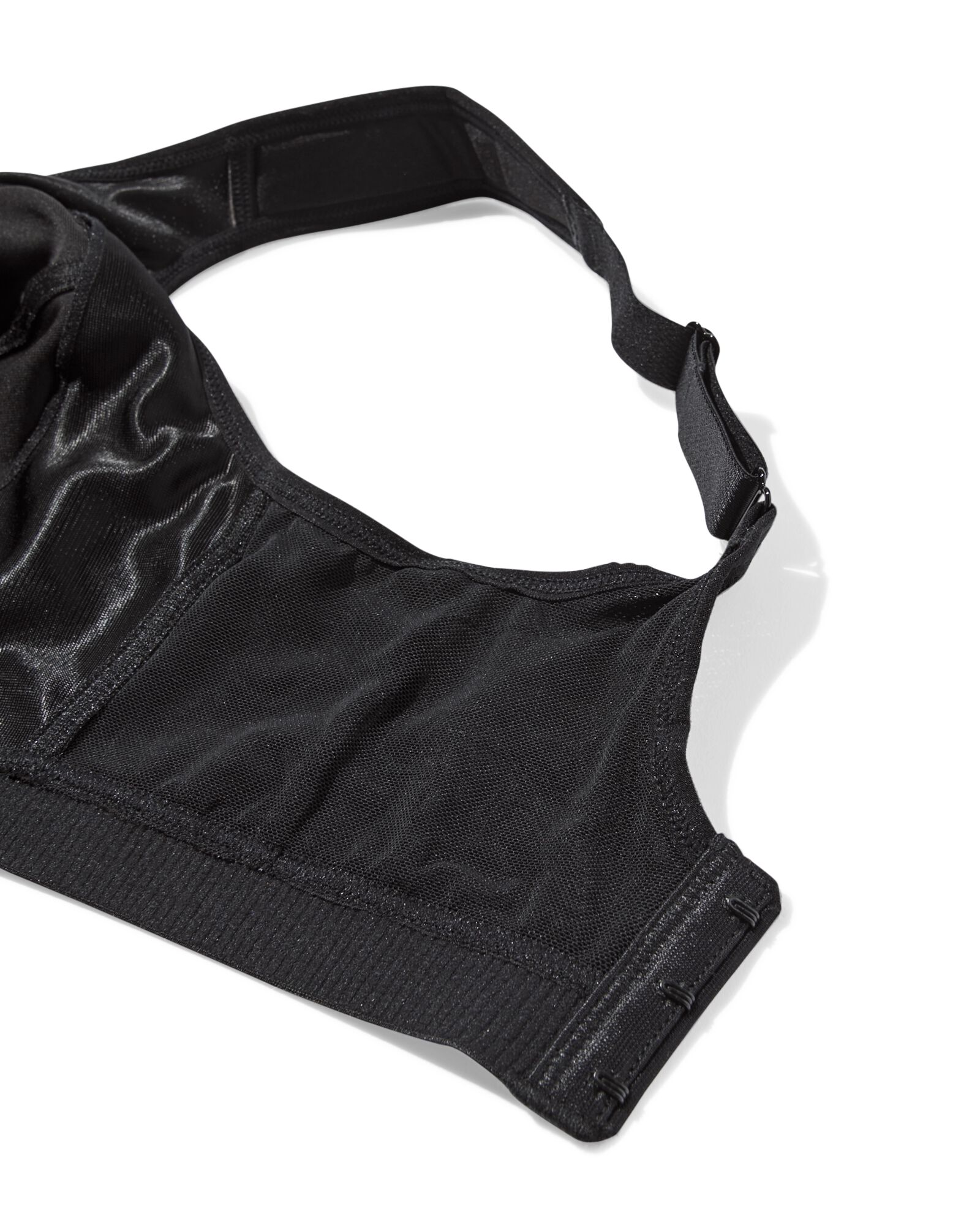 nicht vorgeformter Sport-BH, High Support, ohne B&uuml;gel schwarz 75B - 21730241 - HEMA