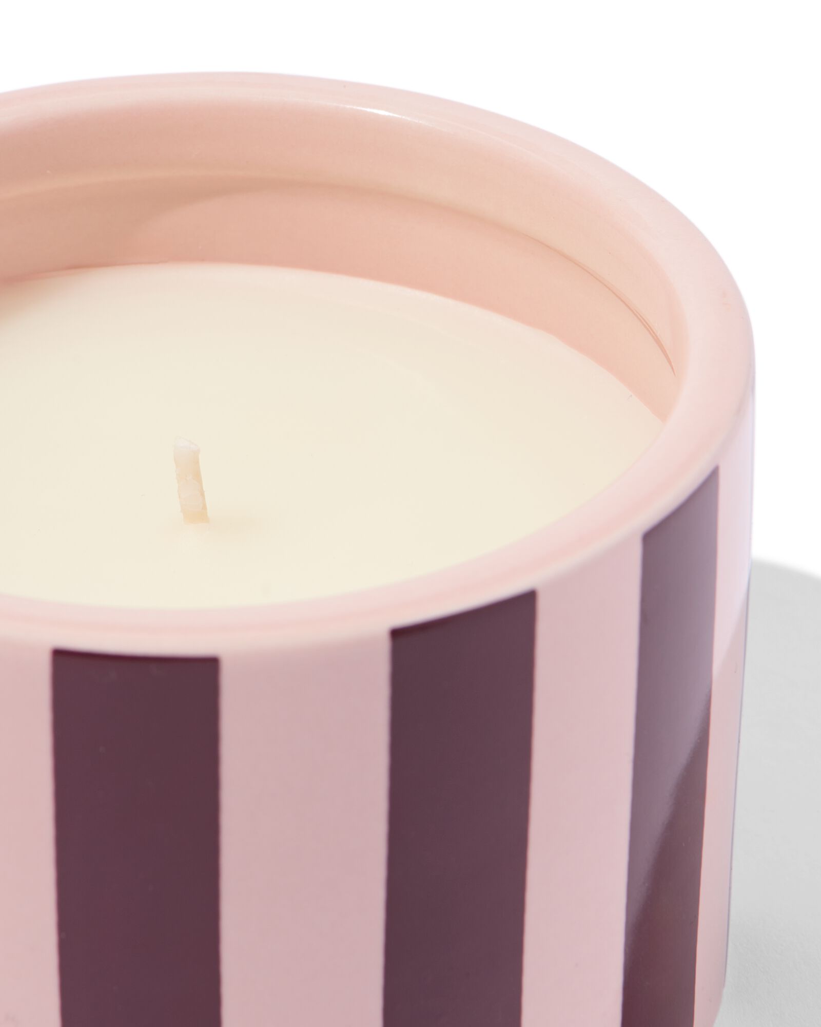 bougie d'ext&eacute;rieur ⌀11x8,7cm &agrave; rayures - 41800156 - HEMA