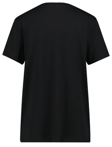 Damen-T-Shirt schwarz L - 36304828 - HEMA