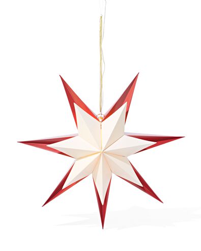 Papierstern, LED-Lichter, Gold - 25510023 - HEMA