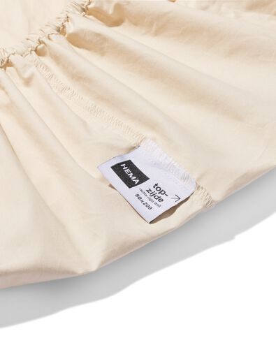 drap-housse 90x200 cm coton h&ocirc;tel percale beige - 5190230 - HEMA