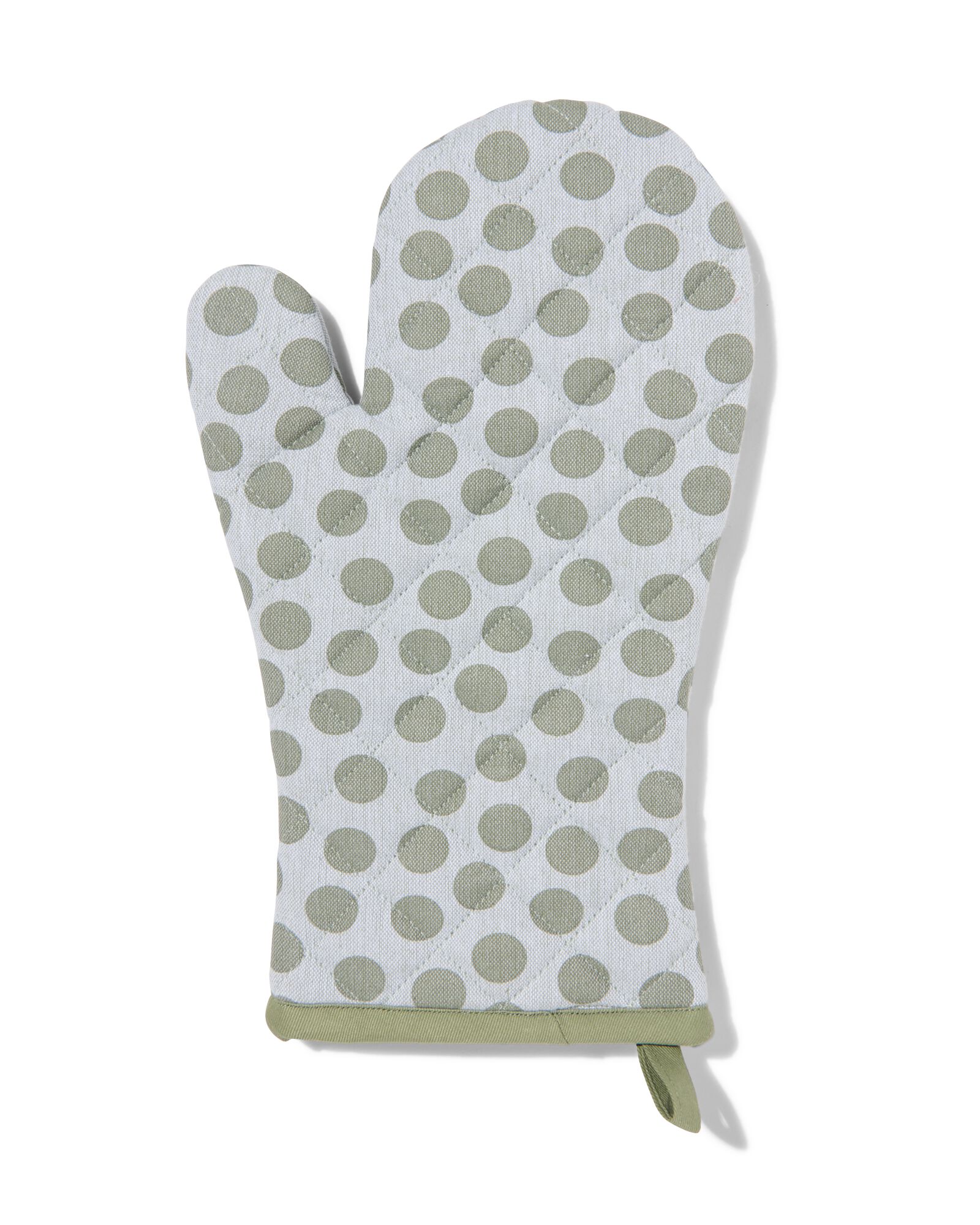 Topfhandschuh, 32 x 20 cm, gr&uuml;ne Punkte - 5400143 - HEMA
