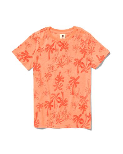 kinder t-shirt palm neon feloranje - 1000031240 - HEMA