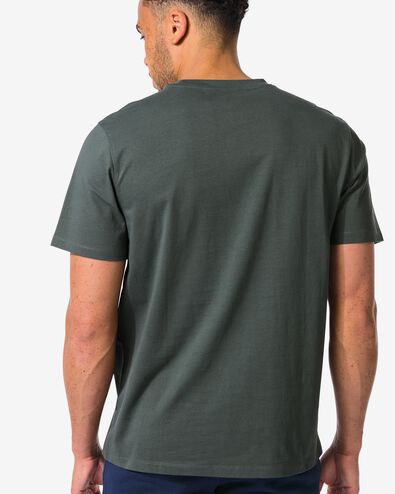 heren T-shirt regular fit grijs grijs - 2190340GREY - HEMA