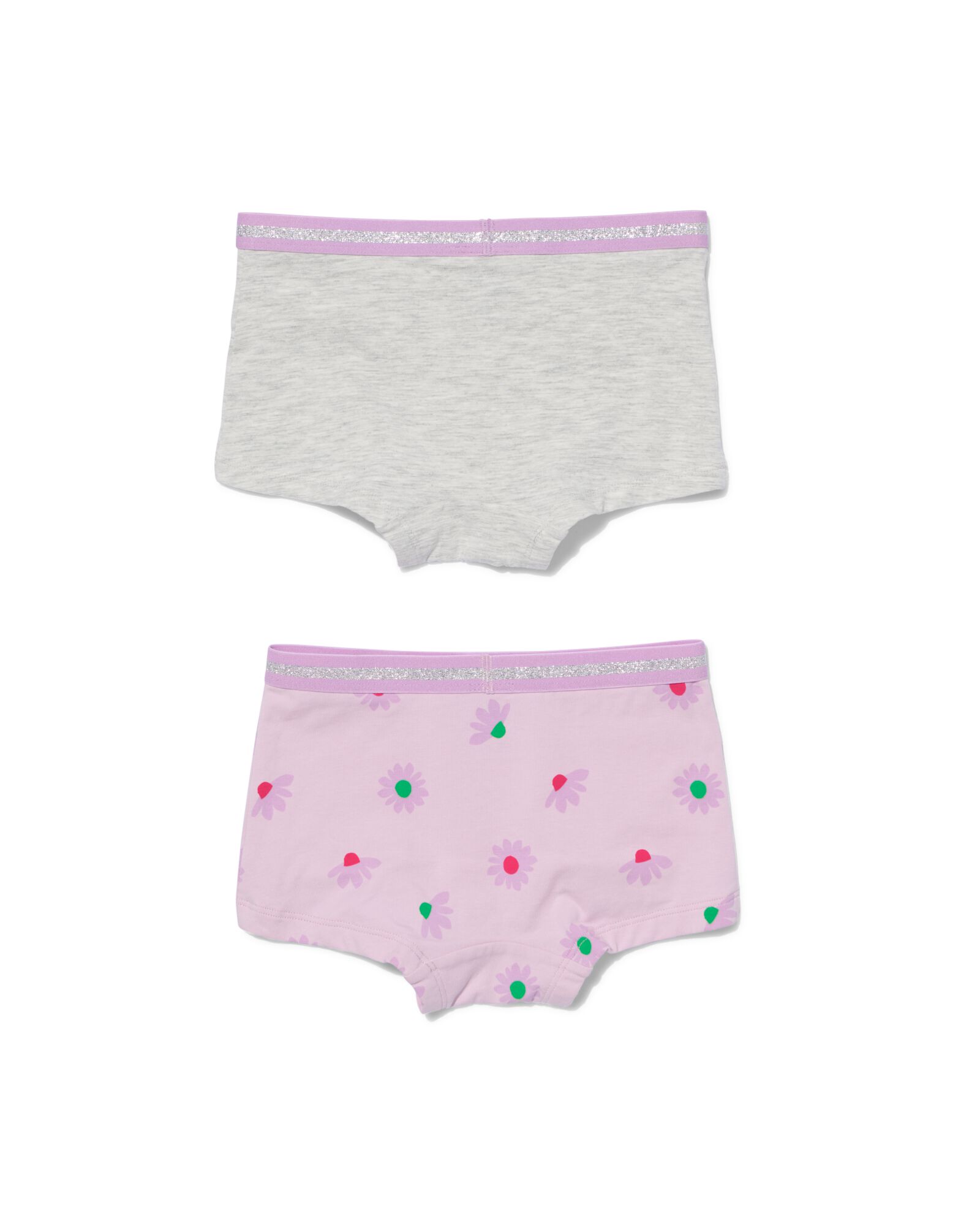 2 boxers enfant en coton/stretch lilas - 19341430LILAC - HEMA
