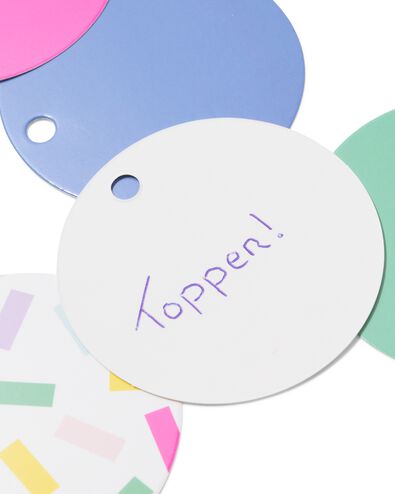 &eacute;tiquettes cadeaux confettis - 12 pi&egrave;ces - 14793301 - HEMA