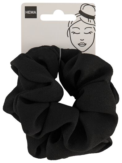 scrunchies stof zwart - 2 stuks - 11870219 - HEMA