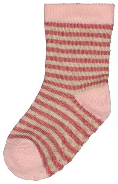 5 paires de chaussettes bébé avec coton rose 24-30 m - 4720545 - HEMA