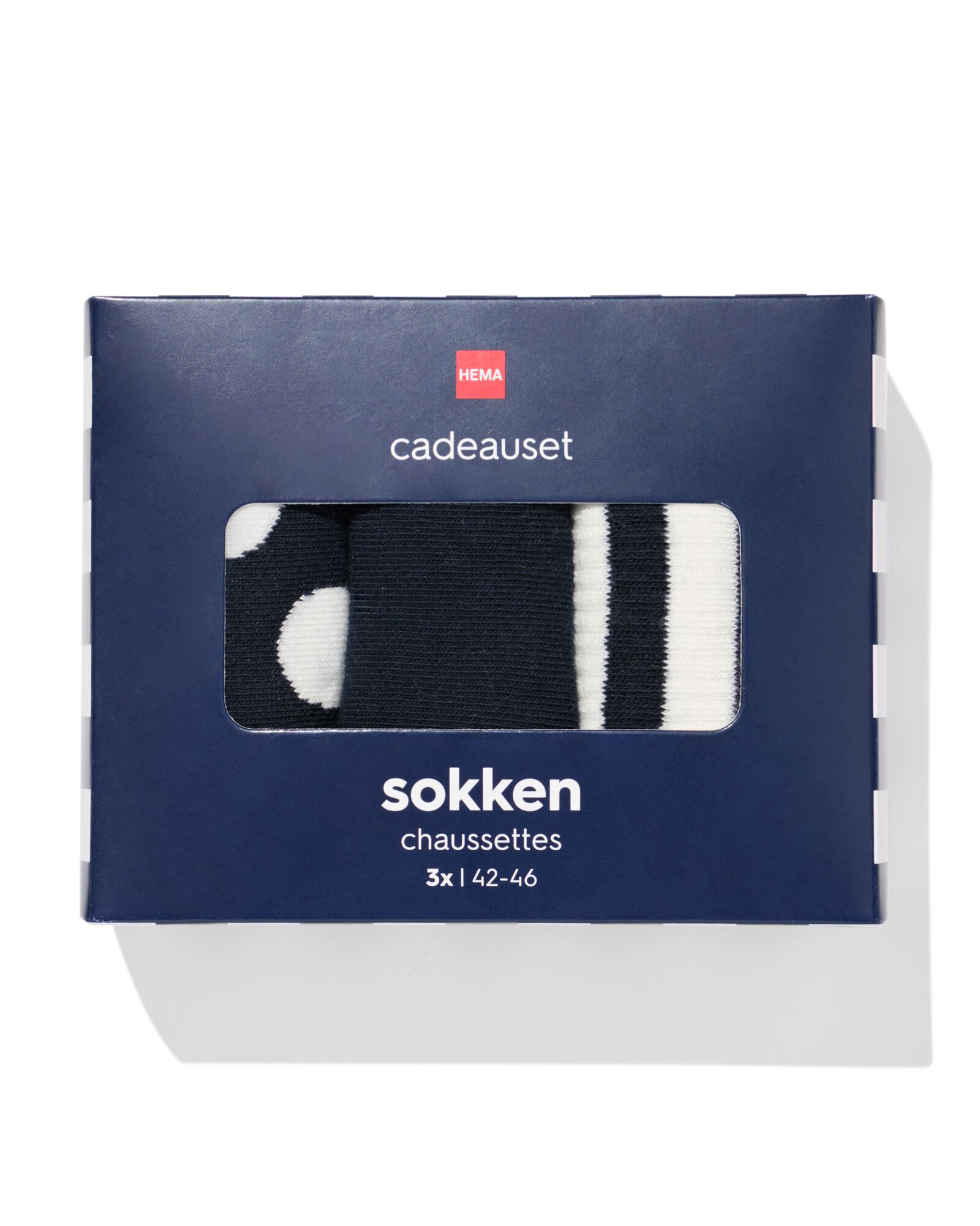 coffret cadeau chaussettes hommes f&ecirc;te des p&egrave;res - 3 paires - 60800277 - HEMA