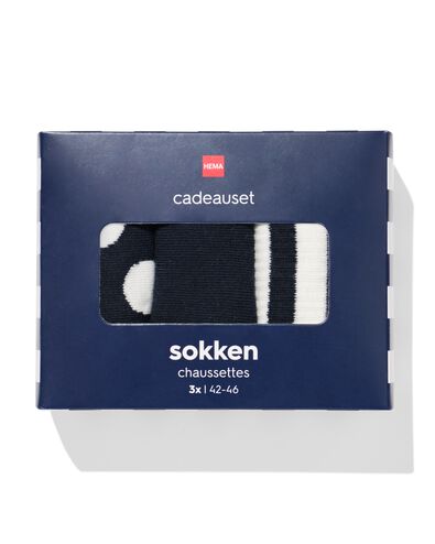 coffret cadeau chaussettes hommes f&ecirc;te des p&egrave;res - 3 paires - 60800277 - HEMA
