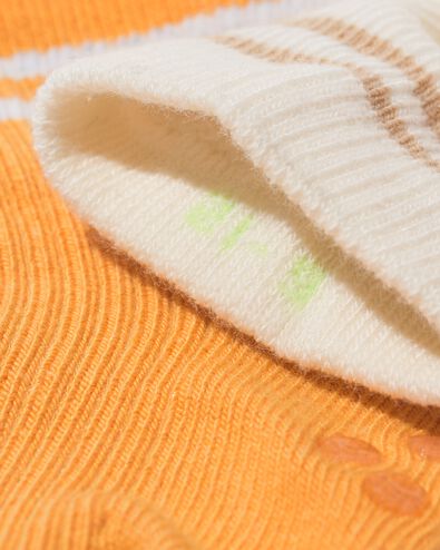 chaussettes rayures b&eacute;b&eacute; - 5 paires beige - 4700830BEIGE - HEMA
