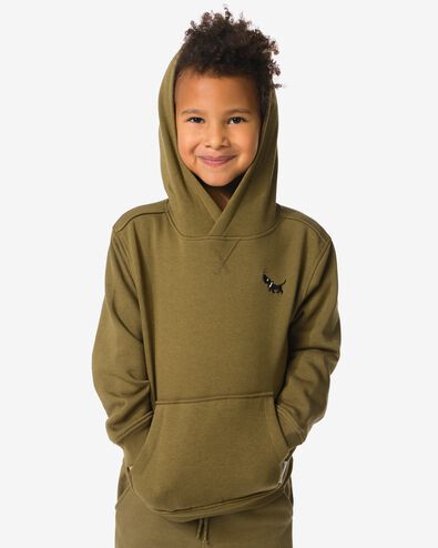 sweat-shirt &agrave; capuche enfant Takkie  olive olive - 30712701OLIVE - HEMA