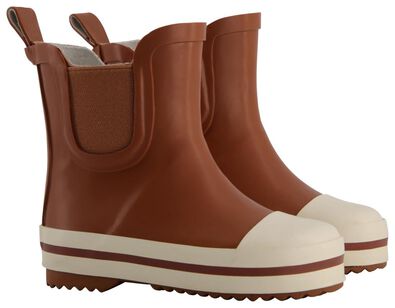 bottes de pluie bébé caoutchouc modèle bas marron - 1000025174 - HEMA