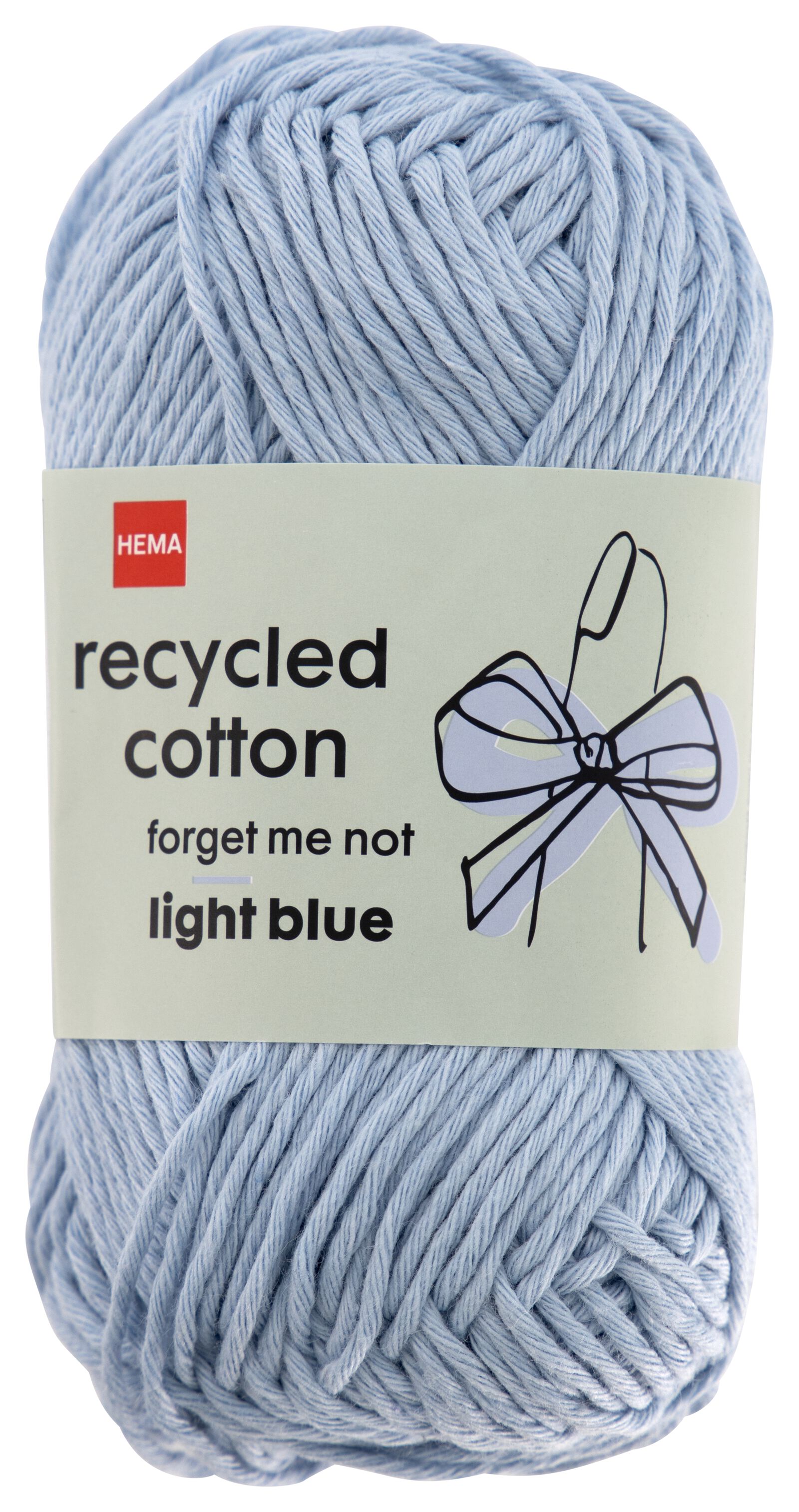 Pelote de fil coton à crocheter - Bleu