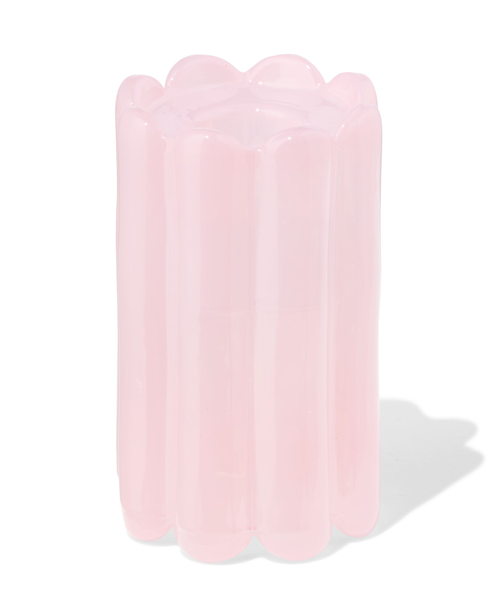 kandelaar 5.8x10cm glas opaque - 13325033 - HEMA