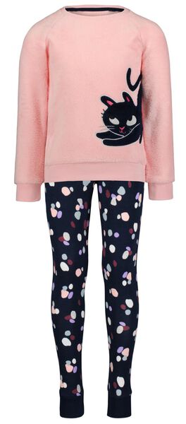 pyjama enfant chat rose rose - 1000025822 - HEMA