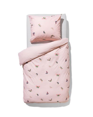 housse de couette enfant coton doux 140x200 papillon - 5720125 - HEMA