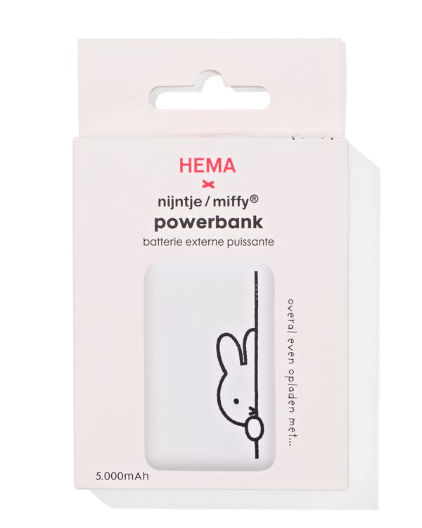 powerbank Miffy 5000 mAh - 39570016 - HEMA