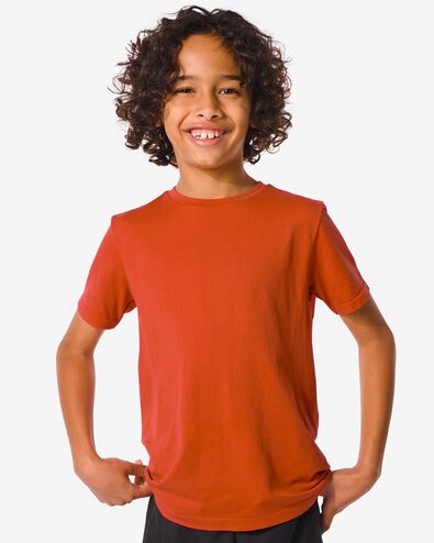 Kinder-Sportshirt, nahtlos orange 146/152 - 36090279 - HEMA
