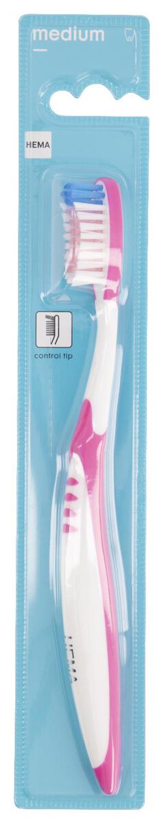 tandenborstel met control tip - medium - 11141032 - HEMA