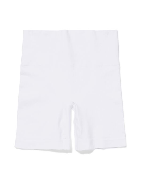 short cycliste correction l&eacute;g&egrave;re taille haute coton blanc blanc - 21540180WHITE - HEMA