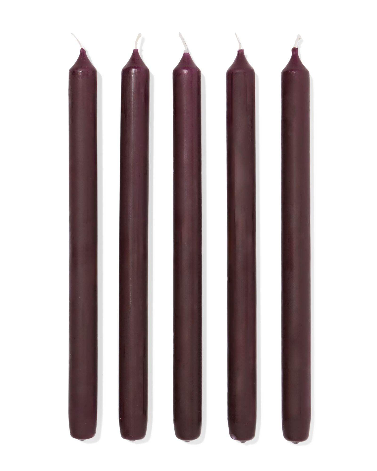 Lange Haushaltskerze, &Oslash; 2,2 &times; 29 cm, Dunkelbraun &ndash; 12 St&uuml;ck dunkelbraun 2,2 x 29 - 13504055 - HEMA