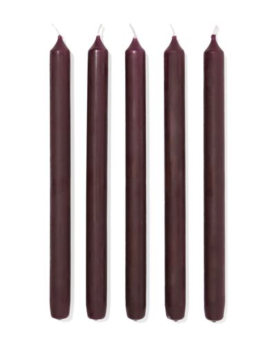 Lange Haushaltskerze, &Oslash; 2,2 &times; 29 cm, Dunkelbraun &ndash; 12 St&uuml;ck dunkelbraun 2,2 x 29 - 13504055 - HEMA