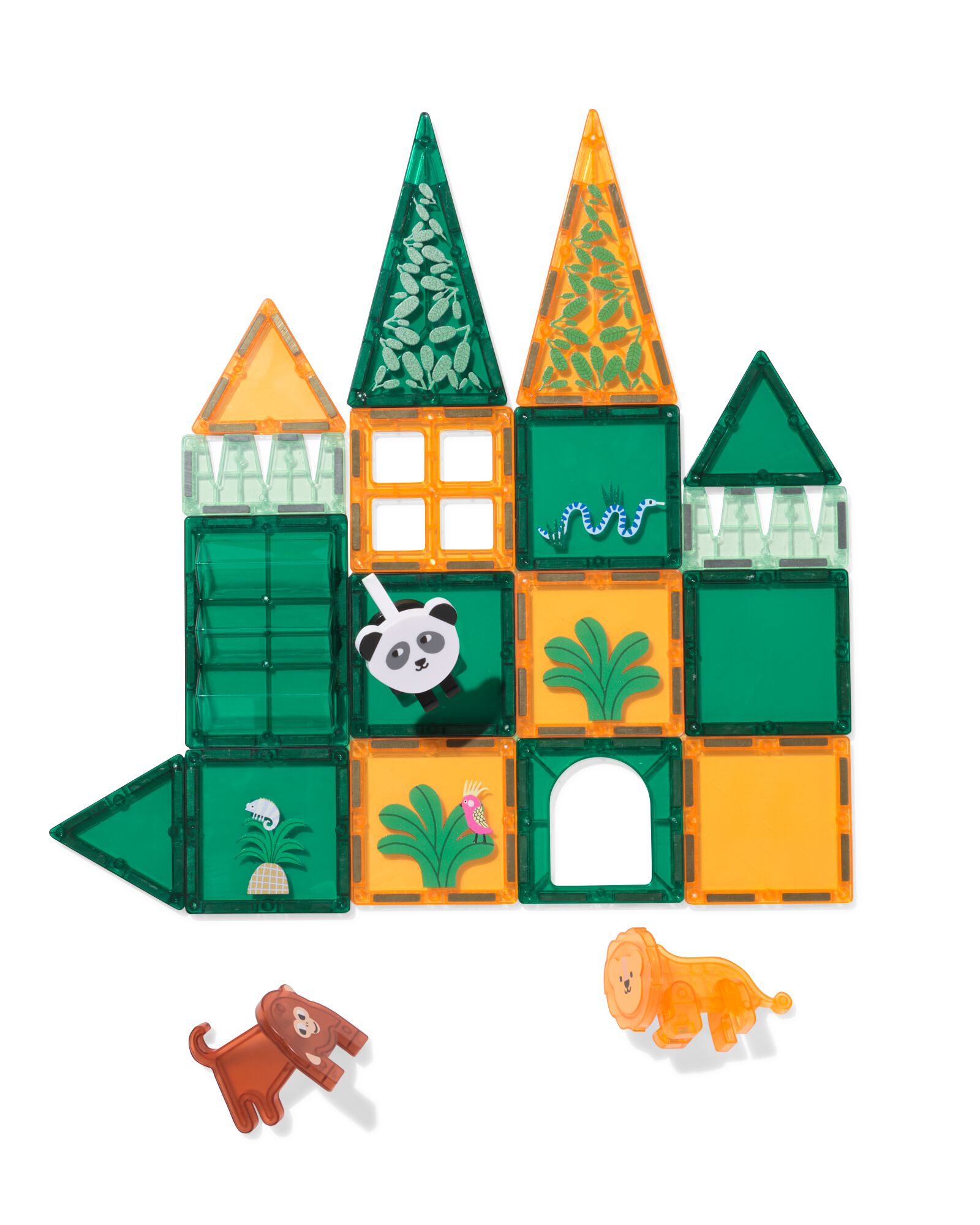 Magnetische Baufliesen, Dschungel, 20-teilig - 15100307 - HEMA