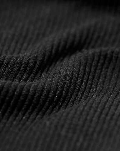 shortie femme sans couture côte noir noir - 21960104BLACK - HEMA