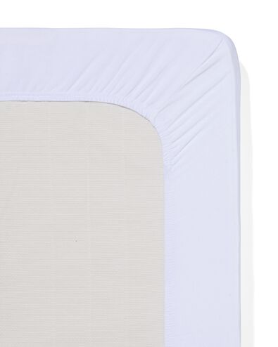drap-housse 180x200cm jersey blanc  - 5190012 - HEMA